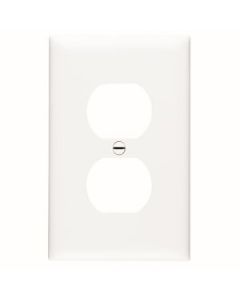 WALL PLATE RECEPT WHITE