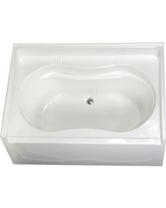 TUB 60X42  WHITE FIBER