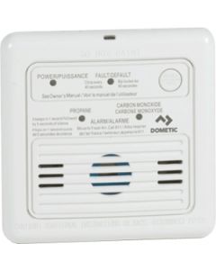 DUAL LP/CO ALARM 12V WHITE