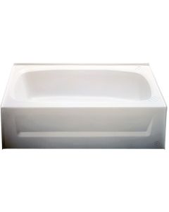 White 54 x 27 LH Plastic Tub