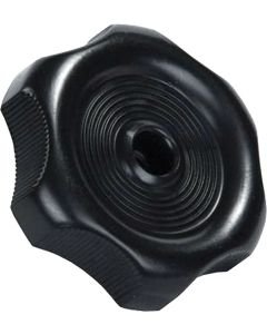 Window Knob w/1/2" Shaft, Blac