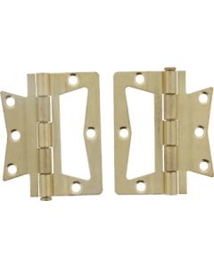 Non-Mortise Hinge - Brass Pair