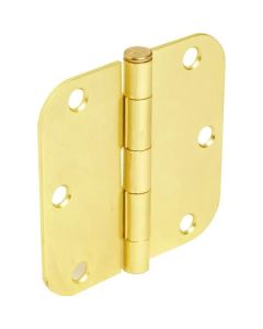 3-1/2" Brass Radius Door Hinge