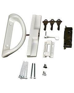 Patio Door Lock, White 16PD