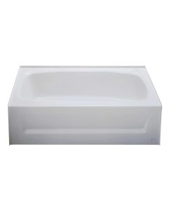 White 54 x 27 RH Plastic Tub
