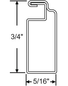 12'6" WHITE SCREEN FRAME WIDE
