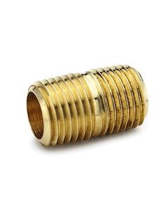 Brass Nipple 1/4" x Close