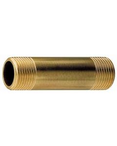Brass Nipple 1/4" x 2-1/2"
