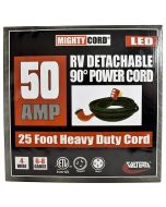 50A 25' 90° LED Detach Cord